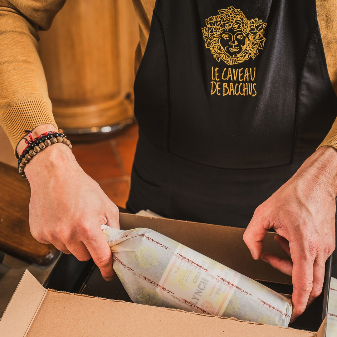 Coffret Cadeau et Papier de Soie - caveau de Bacchus - Lynch-Bages