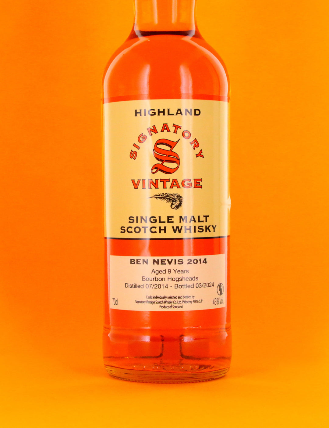 Ben Nevis - Highland Single Malt Whisky "Hogshead" 9 Ans