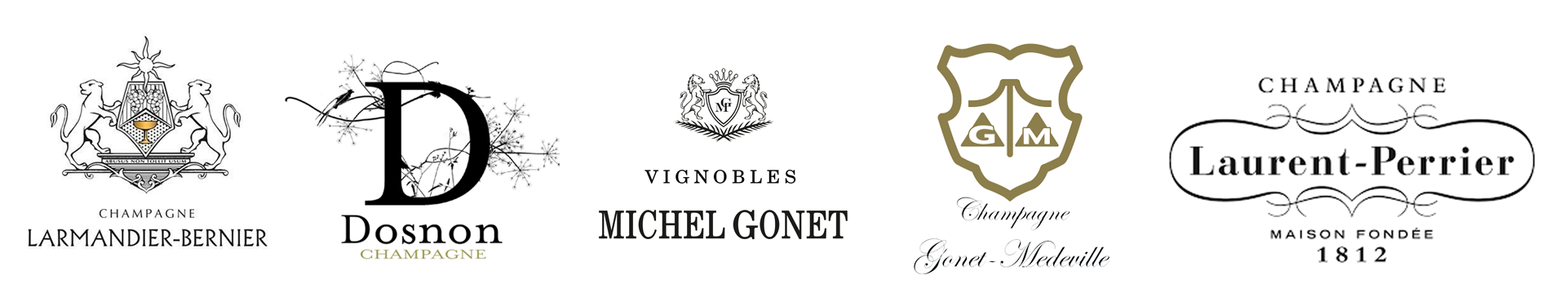 Logo Champagne - Larmandier - Dosnon - Gonet - Gonet-Medeville - Laurent Perrier