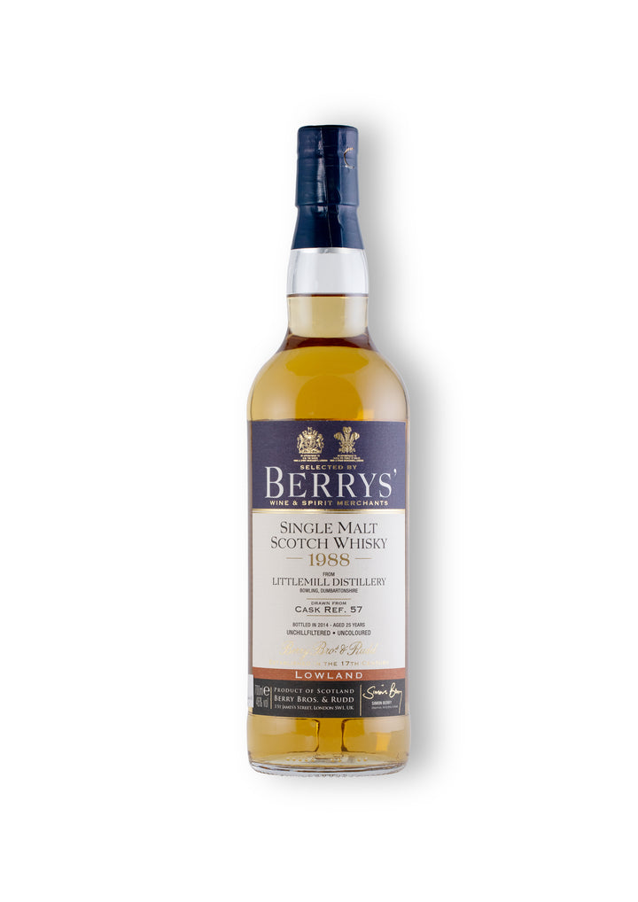 Berry Bros. & Rudd - Lowlands Single Malt Whisky - Littlemill 25 Ans 1988